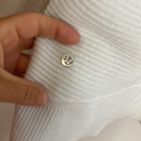Lululemon Sundown Sweater Wrap Womens 4 6 Antique White Relaxed Cashlu Hoodie - Picture 12 of 14